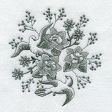 Flowers & Birds Design (Toile)