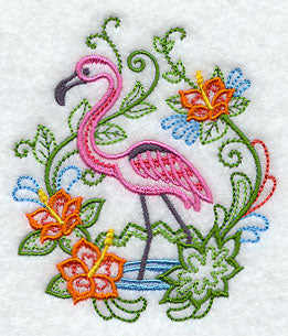 Flamingo and Flower Fancy