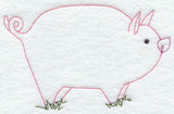 Country Pig (Redwork)