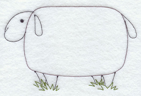 Country Sheep (Redwork)