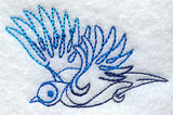 Flying Blue Jay
