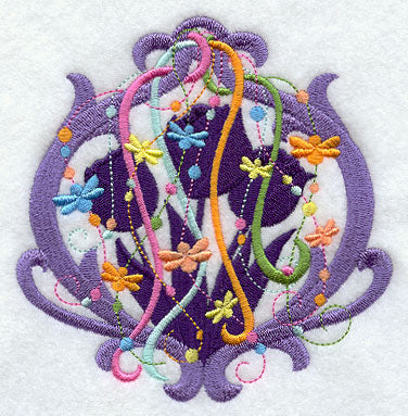 Spangled Tulips Silhouette