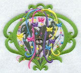 Spangled Daffodils Silhouette