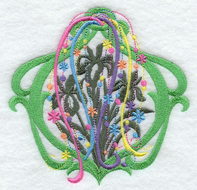 Spangled Irises Silhouette