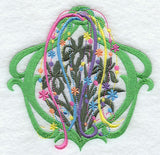 Spangled Irises Silhouette