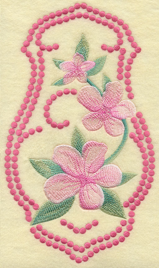 Peach Blossoms (Candlewicking)