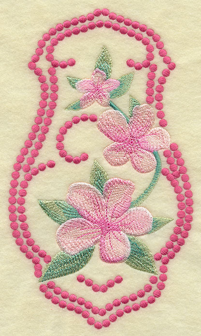 Peach Blossoms (Candlewicking)