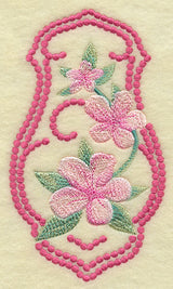 Peach Blossoms (Candlewicking)