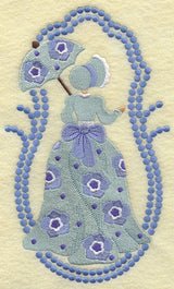 Umbrella Girl - Texas Bluebells (Candlewicking)