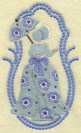 Umbrella Girl - Texas Bluebells (Candlewicking)