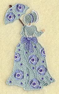 Umbrella Girl - Texas Bluebells