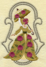 Umbrella Girl - Rose Blossoms (Candlewicking)