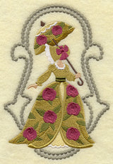 Umbrella Girl - Rose Blossoms (Candlewicking)