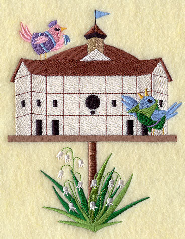 Globe Theater Birdhouse