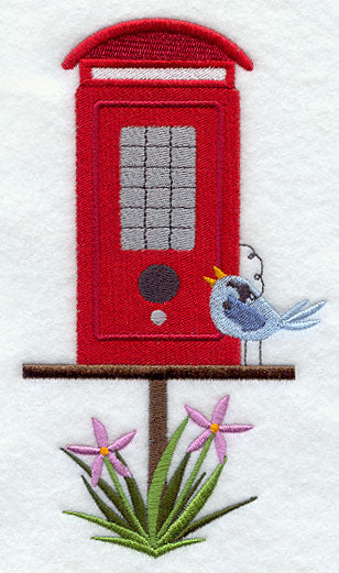 Telephone Booth Birdhouse