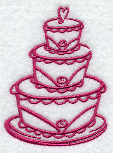 Wedding Cake with Heart