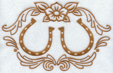 Horseshoes, Flower, and Filigree