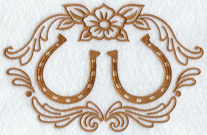 Horseshoes, Flower, and Filigree