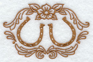 Horseshoes, Flower, and Filigree