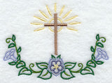 Cross with Flowers Accent