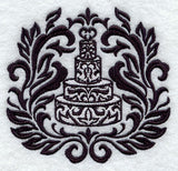 Framed Damask Wedding Cake