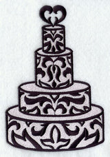Damask Wedding Cake