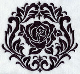 Framed Damask Rose