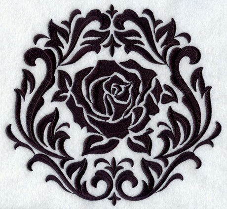 Framed Damask Rose