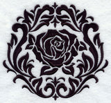 Framed Damask Rose
