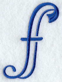 Formal Affair Lower Case f - 5 Inch