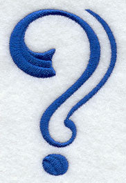 Formal Affair Punctuation Question Mark - 5 Inch
