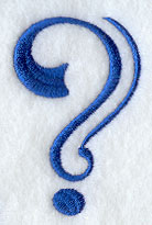 Formal Affair Punctuation Question Mark - 5 Inch