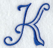 Formal Affair Capital Letter K - 5 Inch