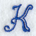 Formal Affair Capital Letter K - 5 Inch