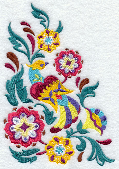 Suzani Feathers and Flowers