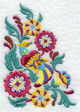 Suzani Feathers and Flowers