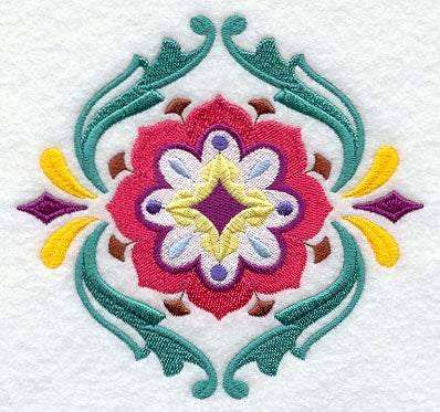 Suzani Feathers and Flowers Feature