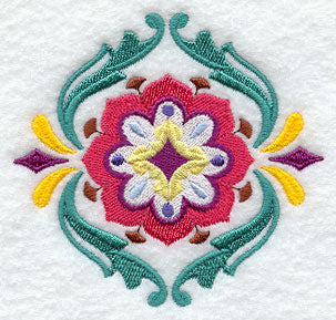 Suzani Feathers and Flowers Feature