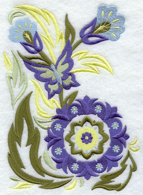 Suzani Flower and Butterfly