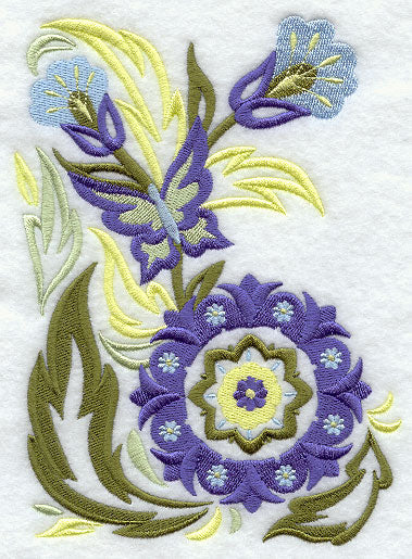Suzani Flower and Butterfly