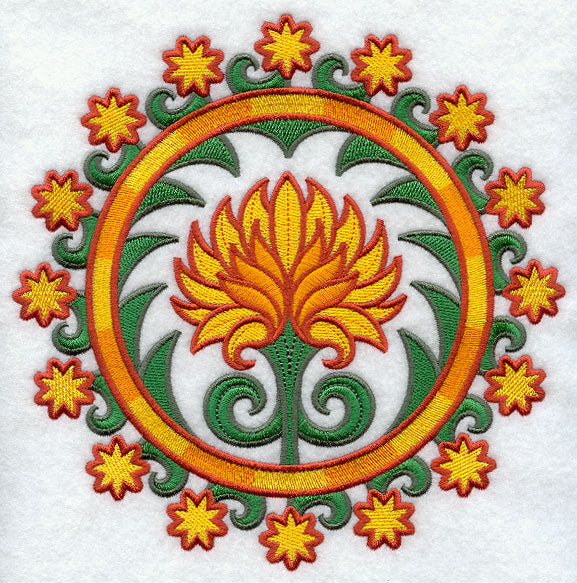 Suzani Chrysanthemum Medallion