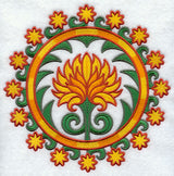 Suzani Chrysanthemum Medallion