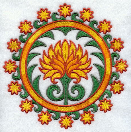 Suzani Chrysanthemum Medallion