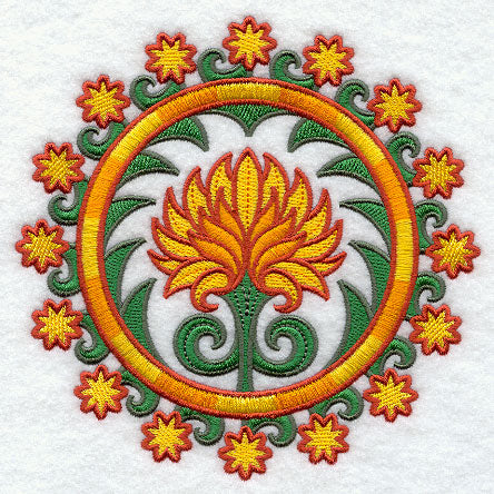 Suzani Chrysanthemum Medallion