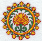 Suzani Chrysanthemum Medallion