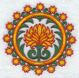 Suzani Chrysanthemum Medallion