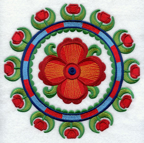 Suzani Poppy Medallion