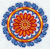 Suzani Gerbera Daisy Medallion