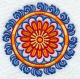 Suzani Gerbera Daisy Medallion