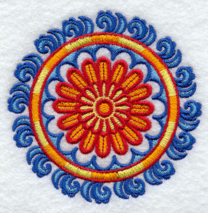 Suzani Gerbera Daisy Medallion